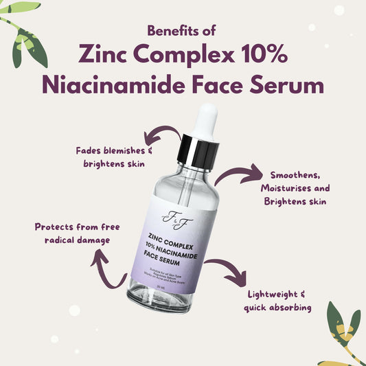 10% Niacinamide serum with Zinc complex and ferulic acid