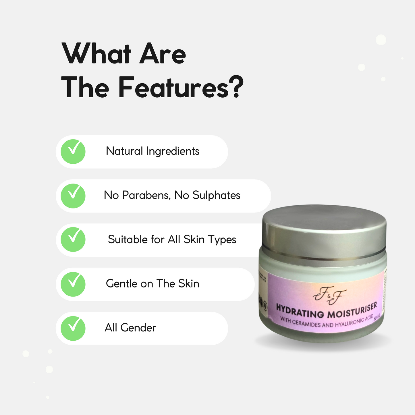 Hydrating moisturiser with Cermides and hyaluronic acid