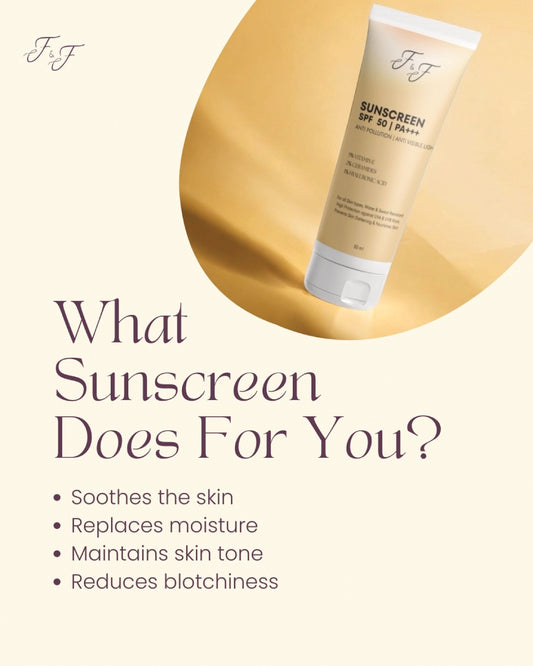SPF 50 PA+++ SUNSCREEN WITH VITAMIN E, CERAMIDES AND HYALURONIC ACID ,ANTI POLLUTION, ANTI VISIBLE LIGHT